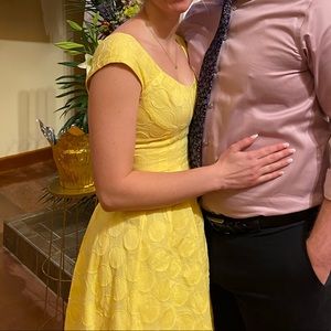 Calvin Klein yellow dress size 4